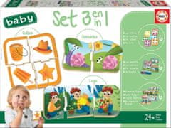 Educa EDUCA Baby puzzle set Barvy, posloupnost a protiklady 3v1