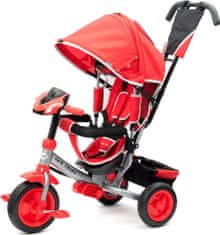 Baby Mix Dětská tříkolka s LED světly Lux Trike červená