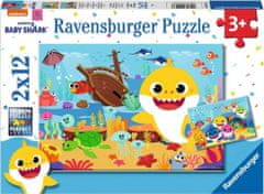 Ravensburger  Puzzle Baby Shark 2x12 dílků