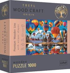 Trefl Wood Craft Origin puzzle Barevné balóny 1000 dílků