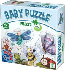 D-Toys  Baby puzzle Hmyz 6v1 (2-6 dílků)