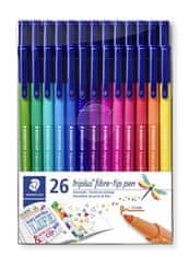 Staedtler Fixy, sada "Triplus", 1 mm, 26 různých barev 323 TB26