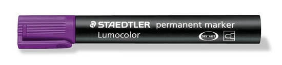 Staedtler Permanentní popisovač "Lumocolor 352", purpurová, 2 mm, kuželový hrot 352-6