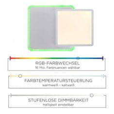 PAUL NEUHAUS LEUCHTEN DIREKT is JUST LIGHT LED stropní svítidlo, bílé, stmívatelné, dálkový ovladač, paměť 2700-5000K