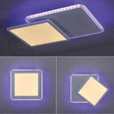 PAUL NEUHAUS LEUCHTEN DIREKT is JUST LIGHT LED stropní svítidlo, bílé, stmívatelné, dálkový ovladač, paměť 2700-5000K