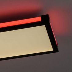 PAUL NEUHAUS LEUCHTEN DIREKT is JUST LIGHT LED stropní svítidlo, černá, stmívatelné, dálkový ovladač, paměť 2700-5000K