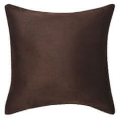 Greatstore Povlaky na polštář 4 ks 40x40cm polyester umělý semiš hnědá