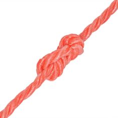 Vidaxl Kroucené lano z polypropylenu 12 mm 250 m oranžové