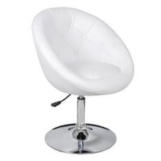 Vidaxl Barové židle 2 ks bílé umělá kůže