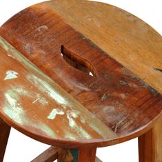 Greatstore Barová stolička masivní recyklované dřevo