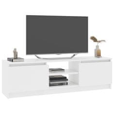 Greatstore TV stolek bílý 120 x 30 x 35,5 cm dřevotříska