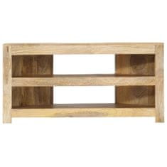 Greatstore Rohový TV stolek 90 x 45 x 45 cm masivní mangovníkové dřevo