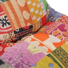 Greatstore Sedací vak vícebarevný textil patchwork