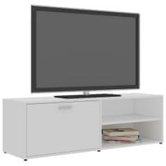 Greatstore TV stolek bílý 120 x 34 x 37 cm dřevotříska