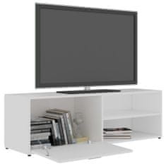 Greatstore TV stolek bílý 120 x 34 x 37 cm dřevotříska