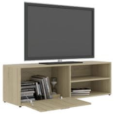 Greatstore TV stolek dub sonoma 120 x 34 x 37 cm dřevotříska