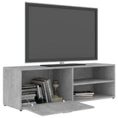 Greatstore TV stolek betonově šedý 120 x 34 x 37 cm dřevotříska