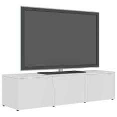 Greatstore TV stolek bílý 120 x 34 x 30 cm dřevotříska