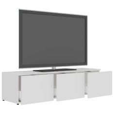 Greatstore TV stolek bílý 120 x 34 x 30 cm dřevotříska