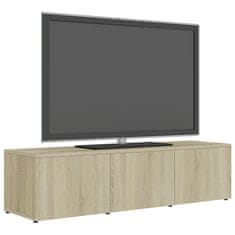 Greatstore TV stolek dub sonoma 120 x 34 x 30 cm dřevotříska