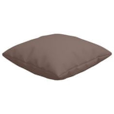 Greatstore Dekorační polštáře 4 ks taupe 40 x 40 cm textil