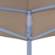 Vidaxl Střecha k party stanu 4,5 x 3 m taupe 270 g/m2