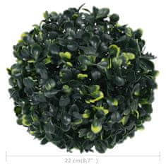 Greatstore Umělé buxus koule 2 ks 22 cm