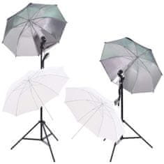 Greatstore Foto studio set se softboxy, deštníky, pozadím, odraznou deskou
