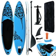 Vidaxl Nafukovací SUP paddleboard 320 x 76 x 15 cm modrý