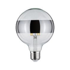 Paulmann PAULMANN LED Globe 6,5 W E27 kruhové zrcadlo stříbrná teplá bílá stmívatelné 286.81 28681