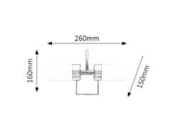 Rabalux Rabalux koupelnové svítidlo Betty LED 2x 4W IP44 5714