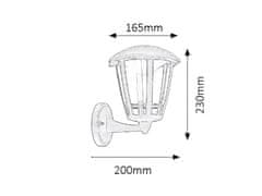 Rabalux Rabalux venkovní nástěnné svítidlo Sorrento LED 8W IP44 8126