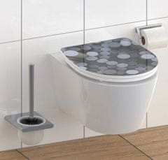 Schütte WC prkénko ROUND DIPS | Duroplast HG, Soft Close s automatickým klesáním