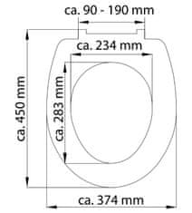 Eisl Duroplastové sedátko se zpomalovacím mechanismem HG SOFT-CLOSE ROUND DIPS,