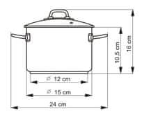 Kolimax Hrnec PROFESSIONAL s poklicí, průměr 15cm, objem 1.5l 