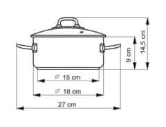 Kolimax Rendlík PROFESSIONAL s poklicí, průměr 18cm, objem 2.0l 