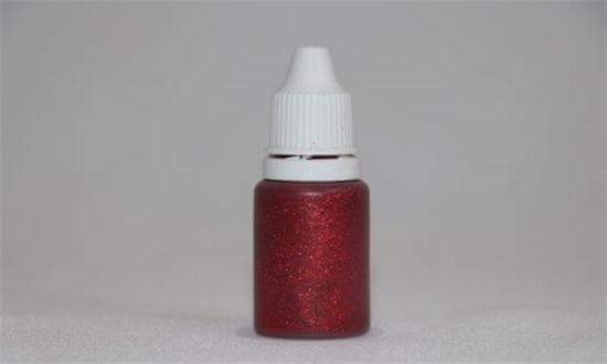 Gel na porvchy s glitry 15ml červená