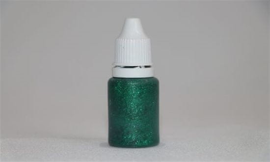 Gel na povrchy s glitry Luster Paint 15ml Emerald