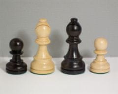 Chopra Šachy Staunton Senator De Luxe ebenové s intarzovanou skládací šachovnicí Old Style
