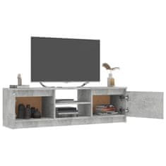 Greatstore TV stolek betonově šedý 120 x 30 x 35,5 cm dřevotříska