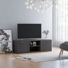 Greatstore TV stolek šedý 120 x 34 x 37 cm dřevotříska