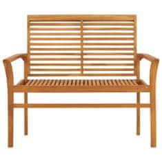 Vidaxl Zahradní lavice 112 cm masivní teak