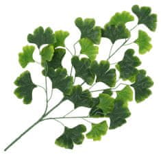 Greatstore Umělé listy ginko biloba 10 ks zelené 65 cm