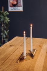 Hofats Square Candle, designový svícen - zlatý, set 4ks