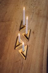 Hofats Square Candle, designový svícen - zlatý, set 4ks