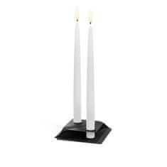 Hofats Square Candle, designový svícen - černý, set 4ks