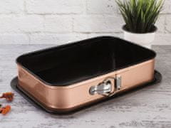 Berlingerhaus Forma s nepřilnavým povrchem 2v1 Rosegold Metallic Line 39x27x7,5cm BH-6474