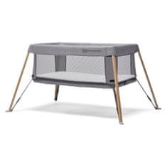 Kinderkraft Folding bed MOVI grey wood - zánovní