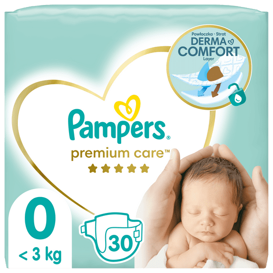 Pampers Pleny Premium Care 0 Newborn (do 3kg) 30ks