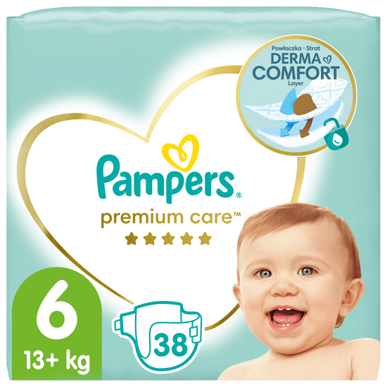 Pampers Pleny Premium Care, Velikost 6, Plenka 38x